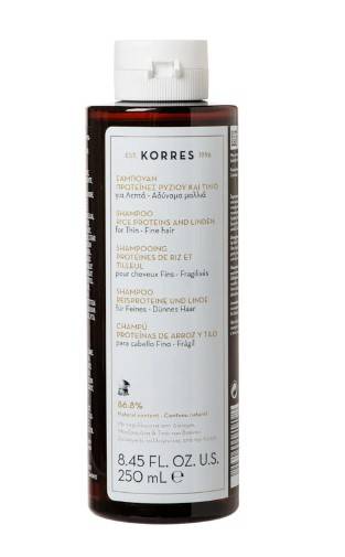 Korres Rice Prot. & Tile Thin Hair 250ml Shampoo 0